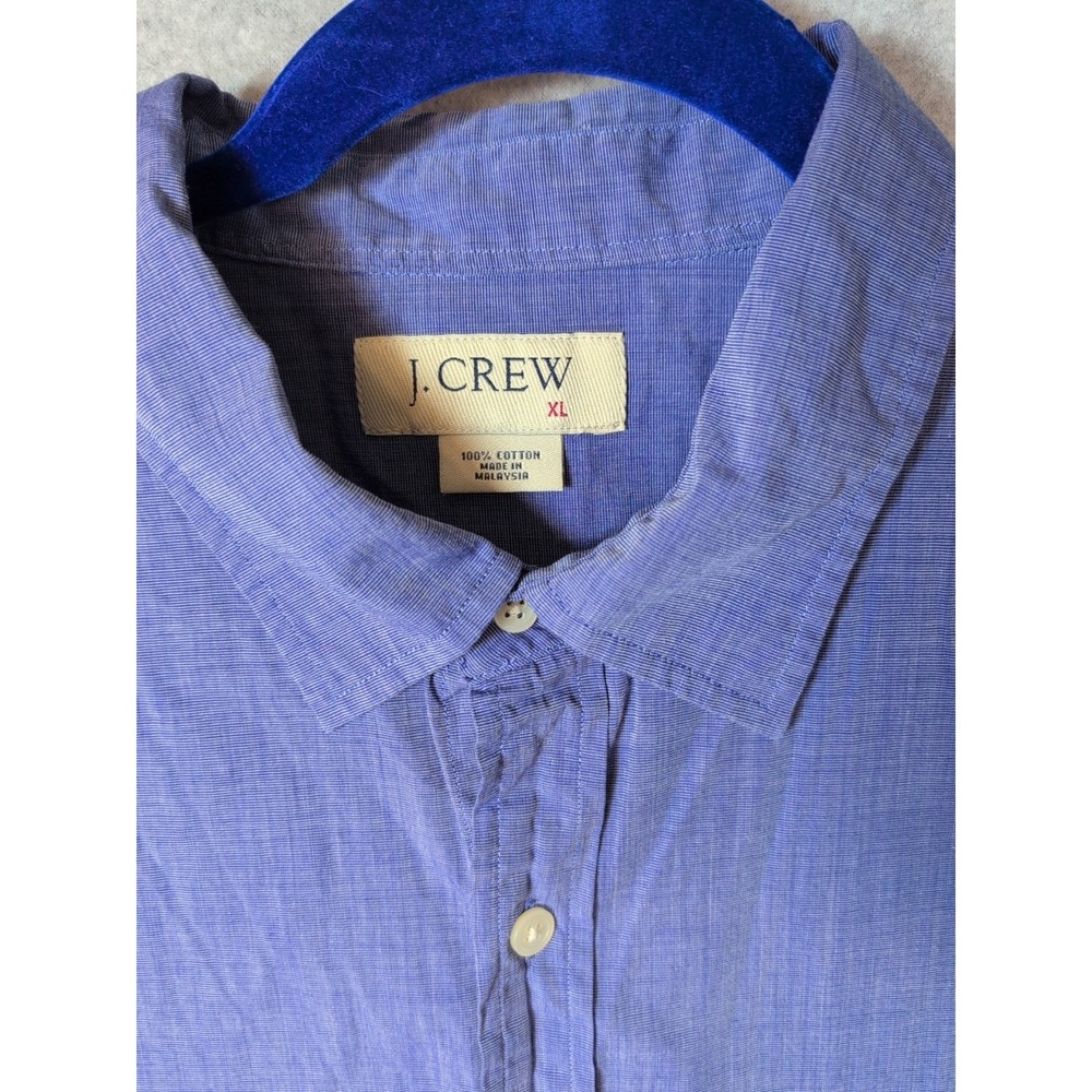 J.Crew Shirt Mens XL Blue Button Up Long Sleeve Casual Classic Heritage - Picture 3 of 8